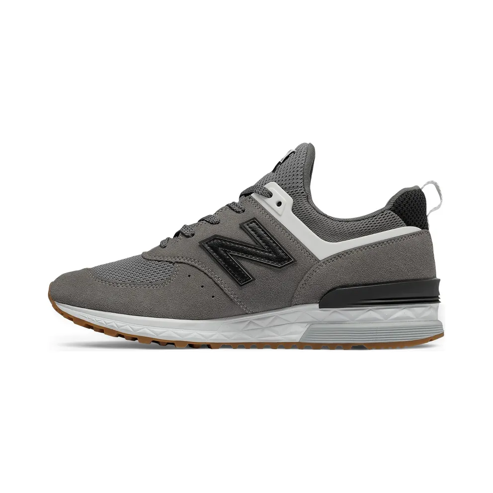 New Balance 574 Sport Grey Black Gum Castlerock/Black-Gum (MS574FBC)