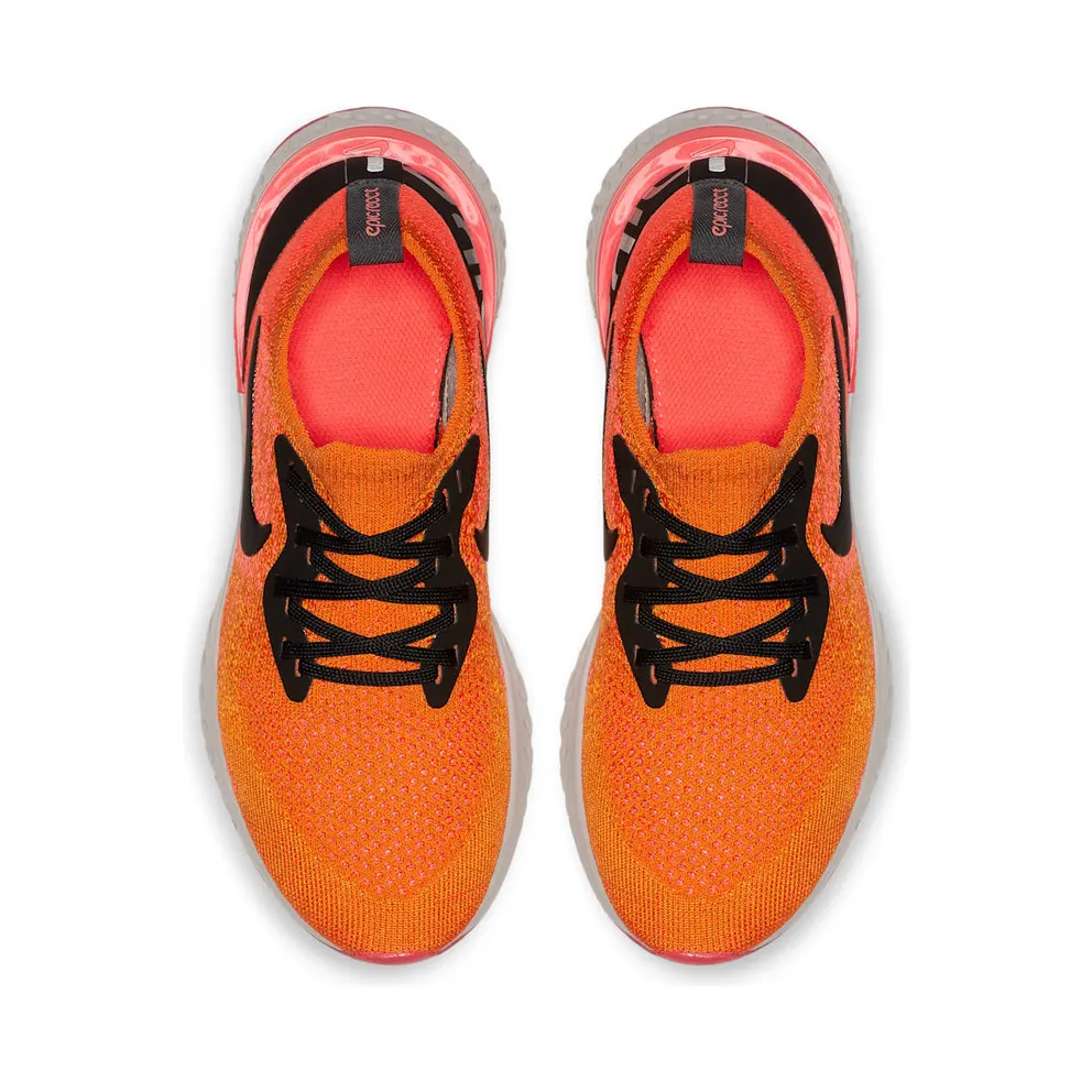 Nike Epic React Flyknit Black Orange (GS) Black/Orange (943311-800)