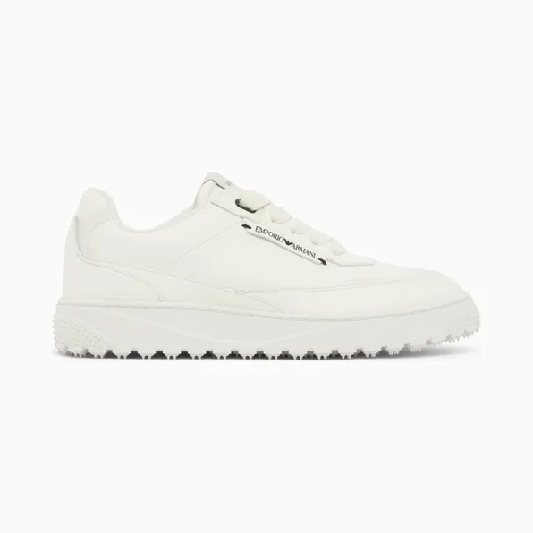 Armani Lace-Up Sneakers With A Textured Rubber Sole (EM006510-AF27353-U0003)