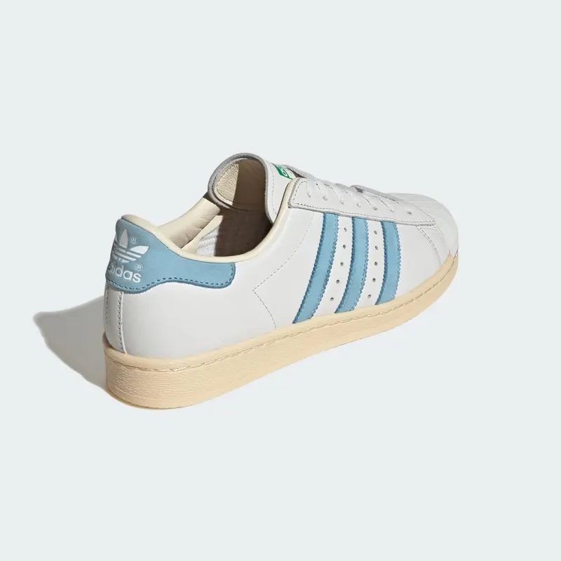 Adidas Superstar 82 Crystal White / Clear Blue / Green (ID2151)