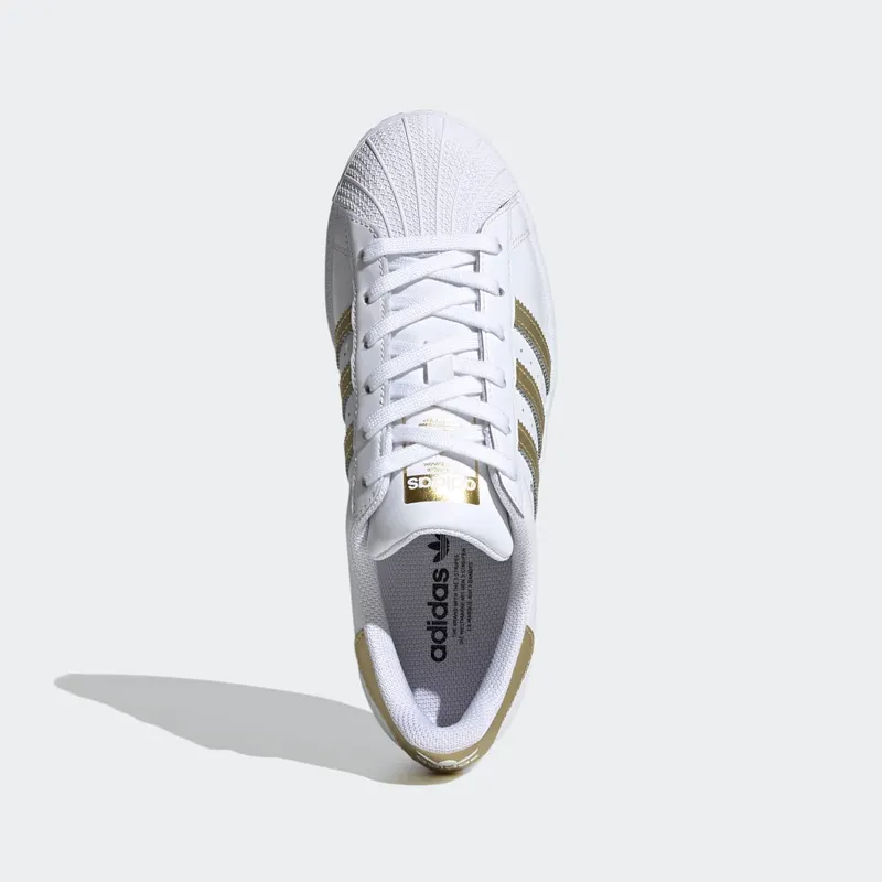 Adidas Superstar Cloud White / Gold Metallic / Cloud White (FX7483)
