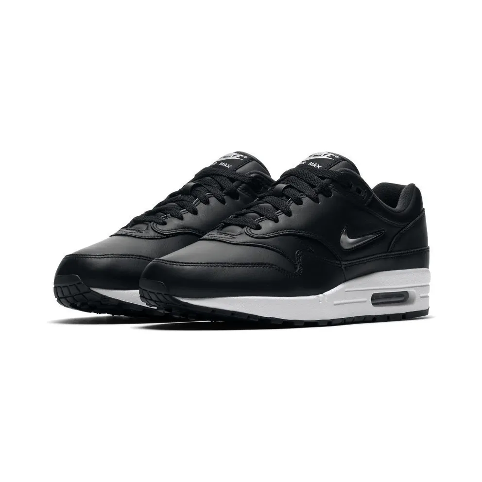 Nike Air Max 1 Jewel Black Silver Black/Metallic Silver-White (918354-001)