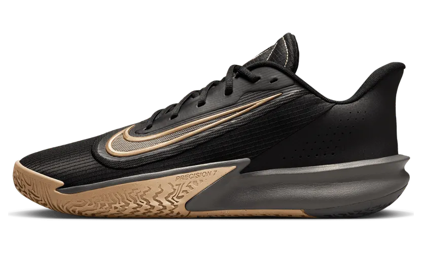 Nike Precision 7 Black Parachute Beige Iron Grey Metallic Gold (FN4322-006)