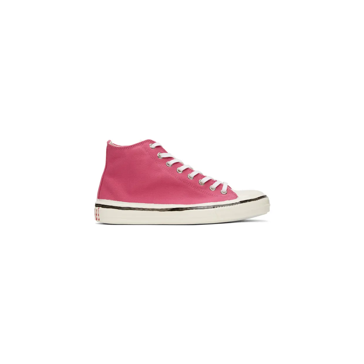 Marni Pink Graffiti Gooey High-Top Sneakers (SNZW006602 P3571)