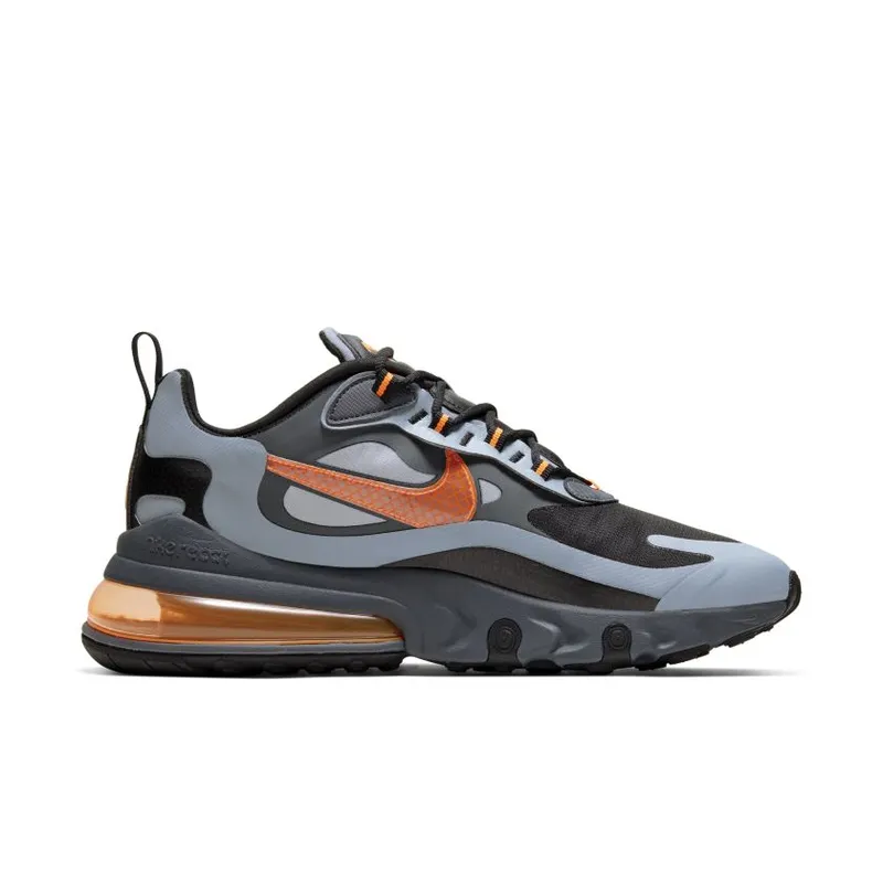 Nike Air Max 270 React Winter Wolf Grey Total Orange Wolf Grey/Black-Dark Grey-Total Orange (CD2049-006)