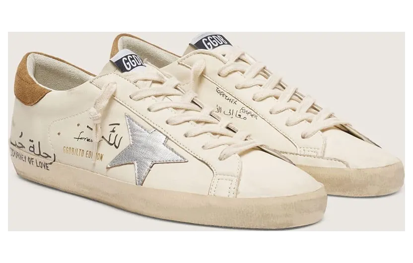 Golden Goose Men’S Super-Star Ltd In Nappa With Metallic Silver Star And All-Over Lettering (GMF00101.F007131.10224) (2)