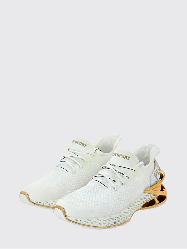 Plein Sport Thunder Force Gen. X-01 Mesh Low-Top Sneakers White 1 (FABSUSC0335PTE003N0116)