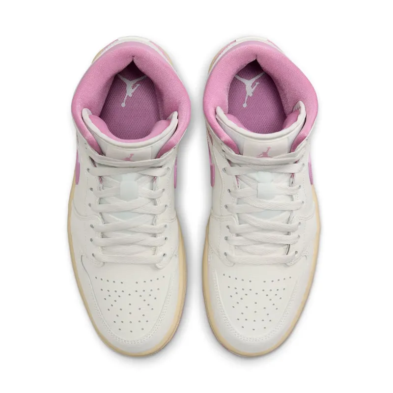 Jordan 1 Mid “Sail Pink Coconut Milk” (BQ6472-162)