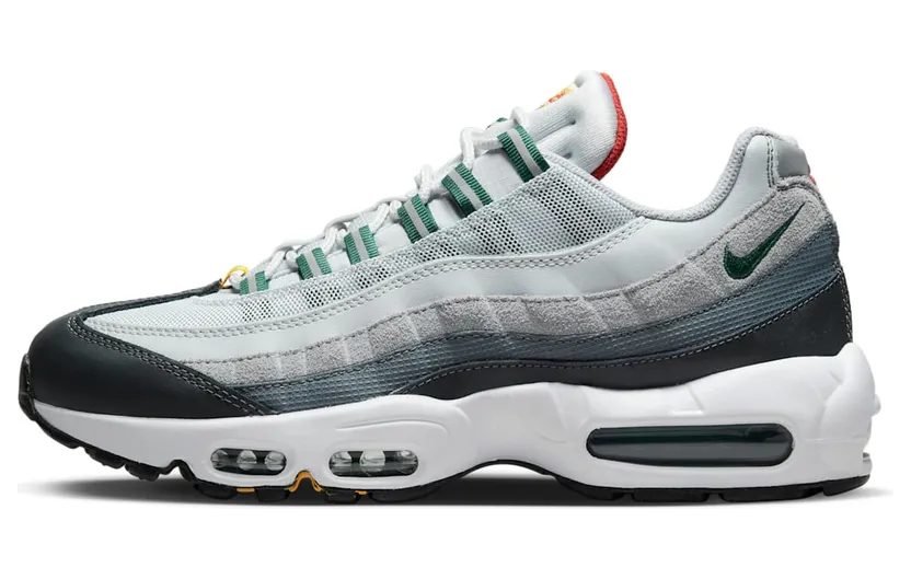 Nike Air Max 95 “Pure Platinum / University Gold / Cinnabar / Gorge Green” (DM0011-002)