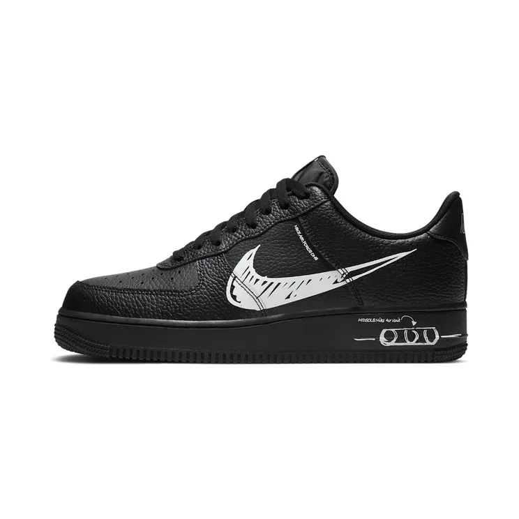 Nike Air Force 1 Low ‘Sketch’ “Black / White” (CW7581-001)