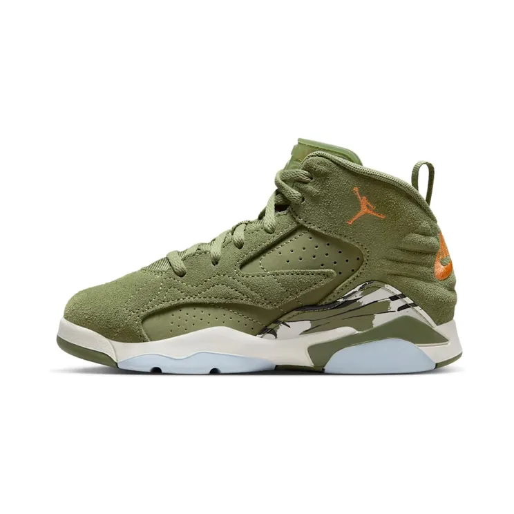 Jordan Jumpman MVP Sky J “Sky J Light Olive / Bright Mandarin / Black / Sail” (DZ5578-300)