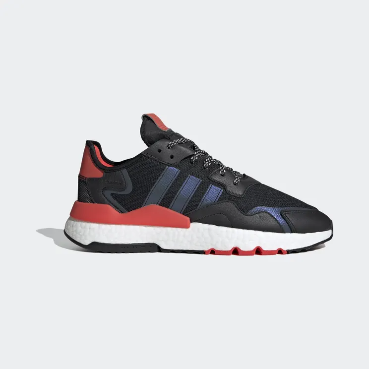 Adidas Nite Jogger ‘Black Hi-Res Red’ Core Black/Cloud White/Hi-Res Red (EG6750)
