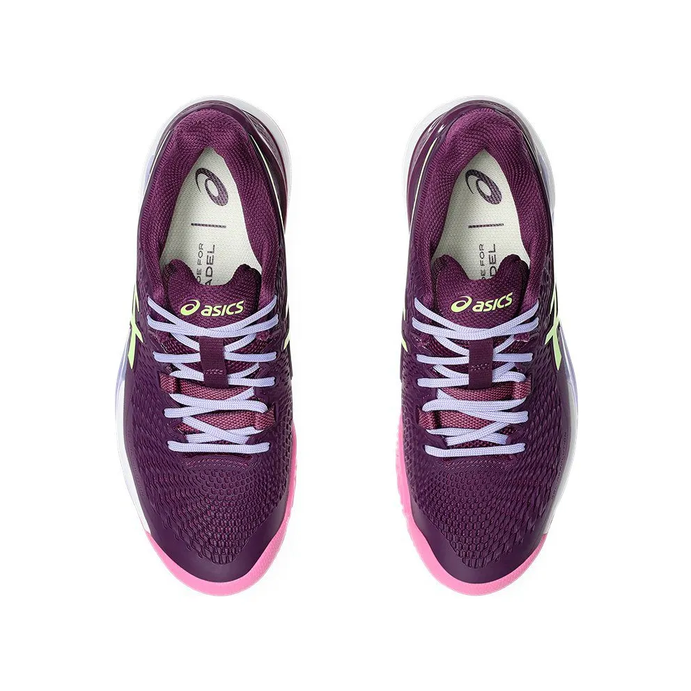 ASICS Gel-Resolution 9 Padel Deep Mauve Lime Green (1042A245-500)