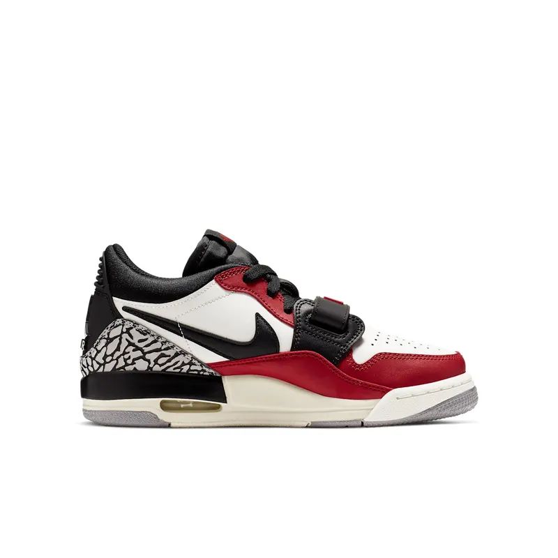 Jordan Legacy 312 Low Chicago (GS) Summit White/Black-Varsity Red-Sail (CD9054-106)