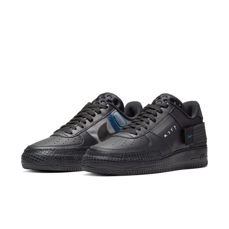 Nike Air Force AF 1 Low Type Triple Black (2019) (AT7859-001)