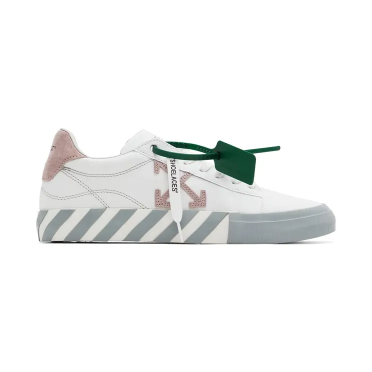 Off-White White & Pink Vulcanized Low-Top Sneakers (OWIA178S22FAB0010130)