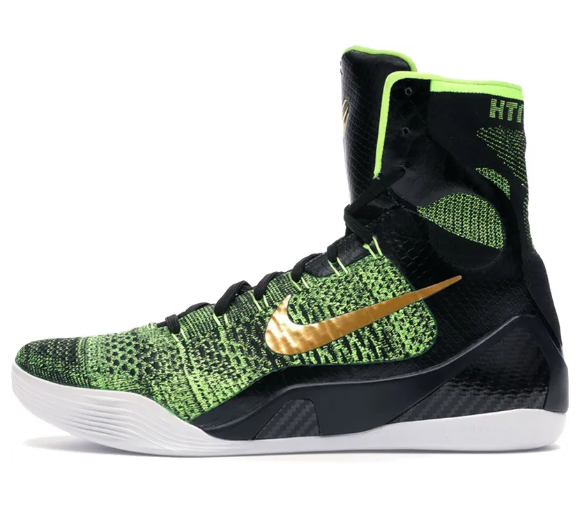 Nike Kobe 9 Elite ‘Victory’ Black/Volt-Anthracite-Metallic Gold (630847-077)