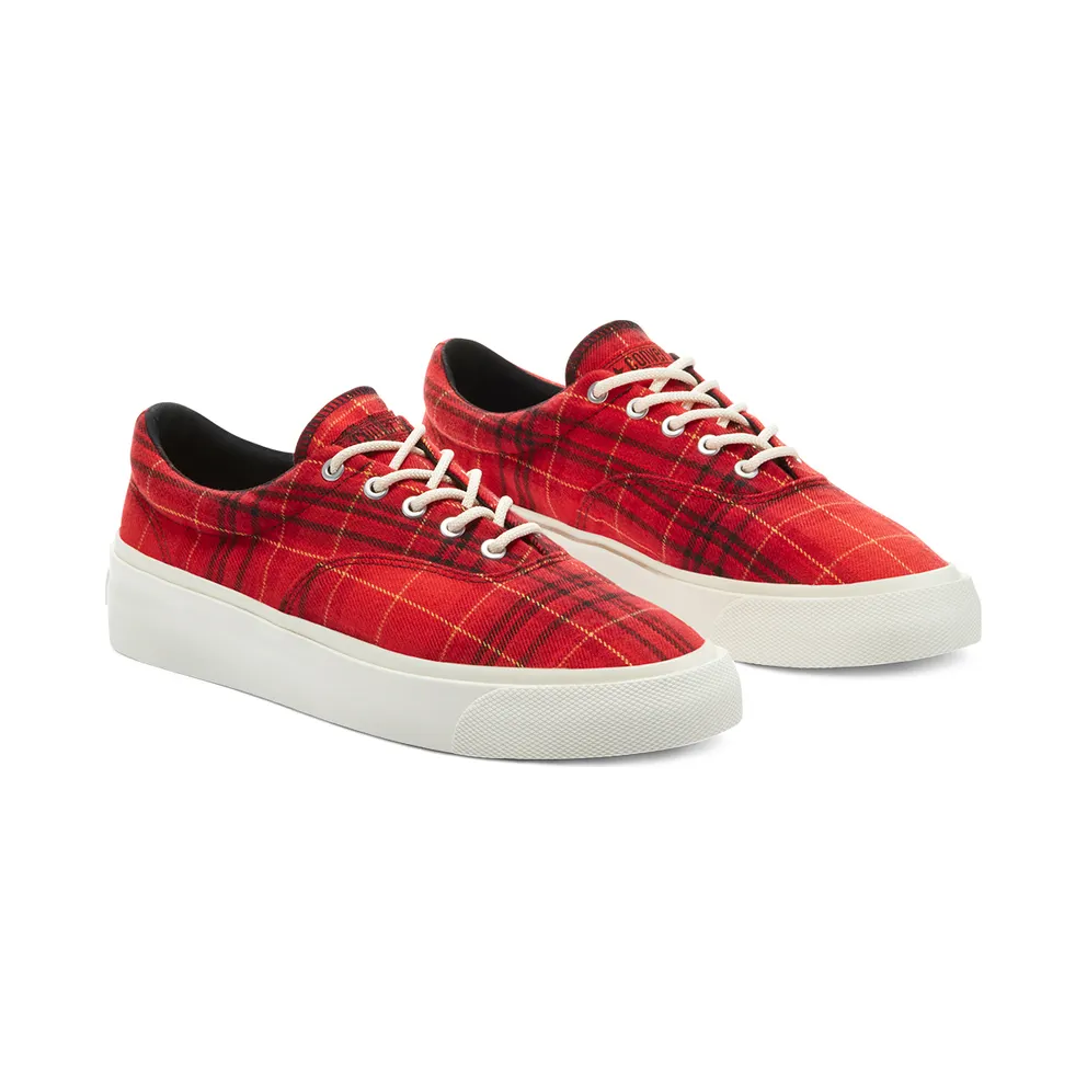 Converse Skid Grip Low ‘Twisted Plaid – Haute Red’ Haute Red/Egret/Buttercup (169219C)