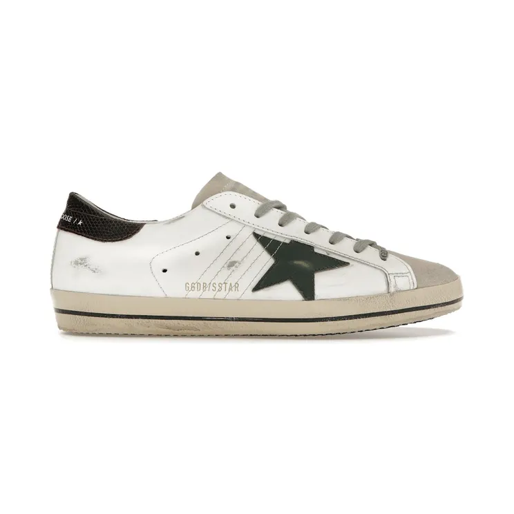 Golden Goose Super-Star White Seedpearl Green (GMF00101.F006222.82719)