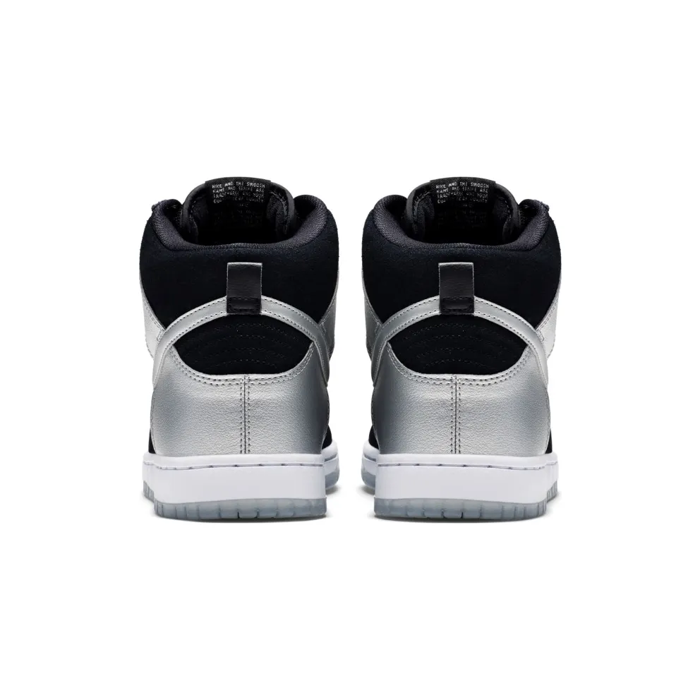 Nike Dunk SB High Tin Man Black/Metallic Silver-Black (305050-023)