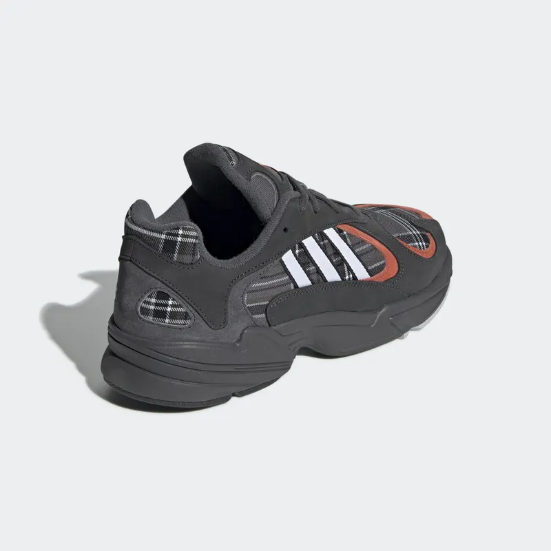 adidas Yung-1 Orange Plaid Solid Grey/Solid Grey/Raw Amber (EF3967)