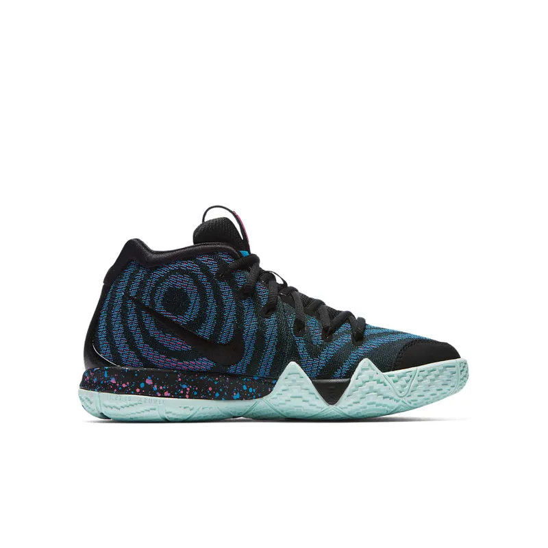 Nike Kyrie 4 80s Decades Pack (GS) Black/Black-Laser Fuchsia (AA2897-007)