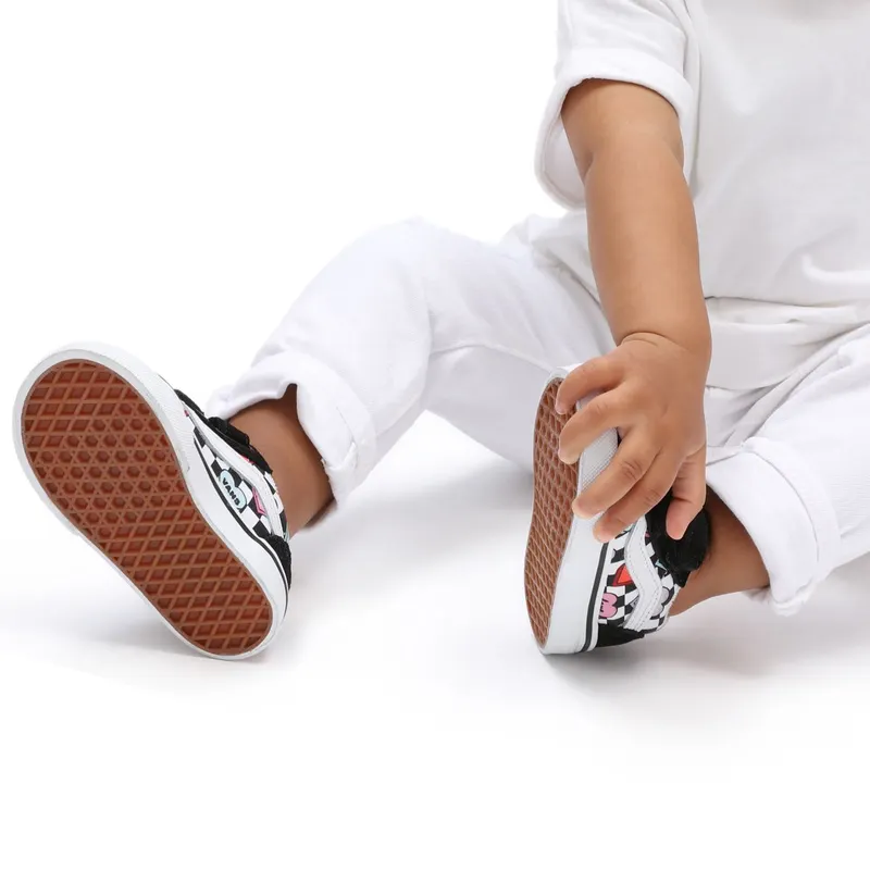 VANS Candy Hearts Old Skool Velcro Peuterschoenen Zwart (VN000D3YABY)