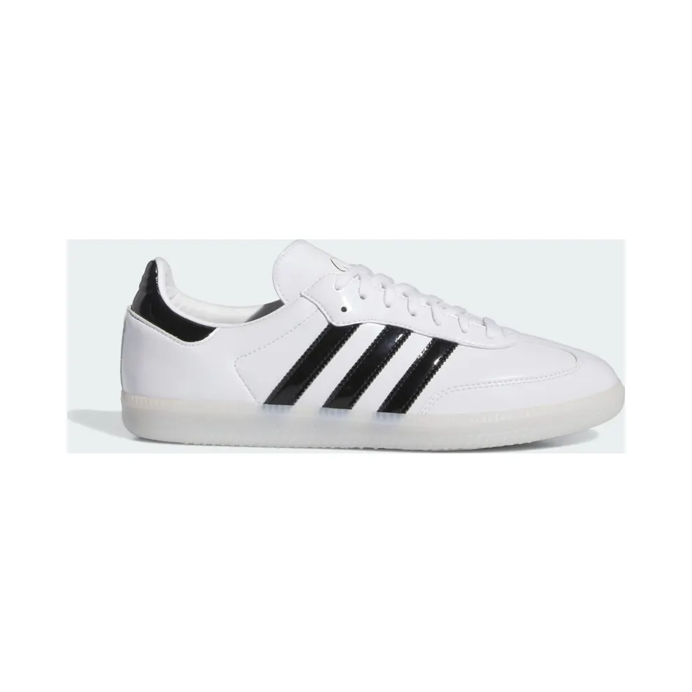 Adidas Dill Samba Patent Leather Cloud White / Core Black / Gold Metallic (IE5158)