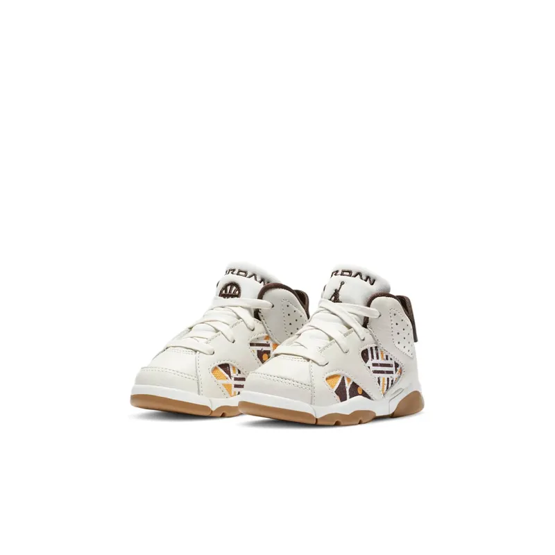 Jordan 6 Retro Quai54 Sail Brown 2020 (TD) Sail/Team Orange-Gum Light Brown-Baroque Brown (CZ6508-100)