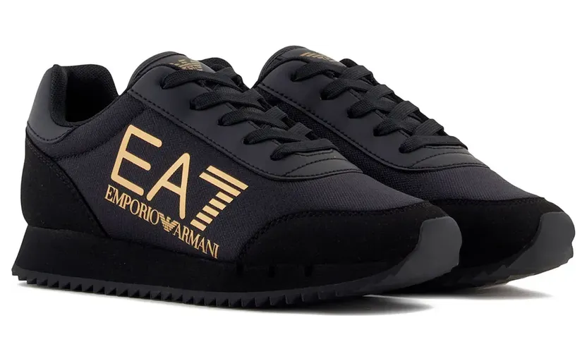 Ea7 Emporio Armani sneaker Triple Black / Gold (7Y000010AF11981MZ01230)