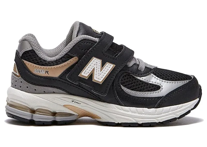 New Balance 2002R Hook & Loop Black Sea Salt Gold (PV2002PO)