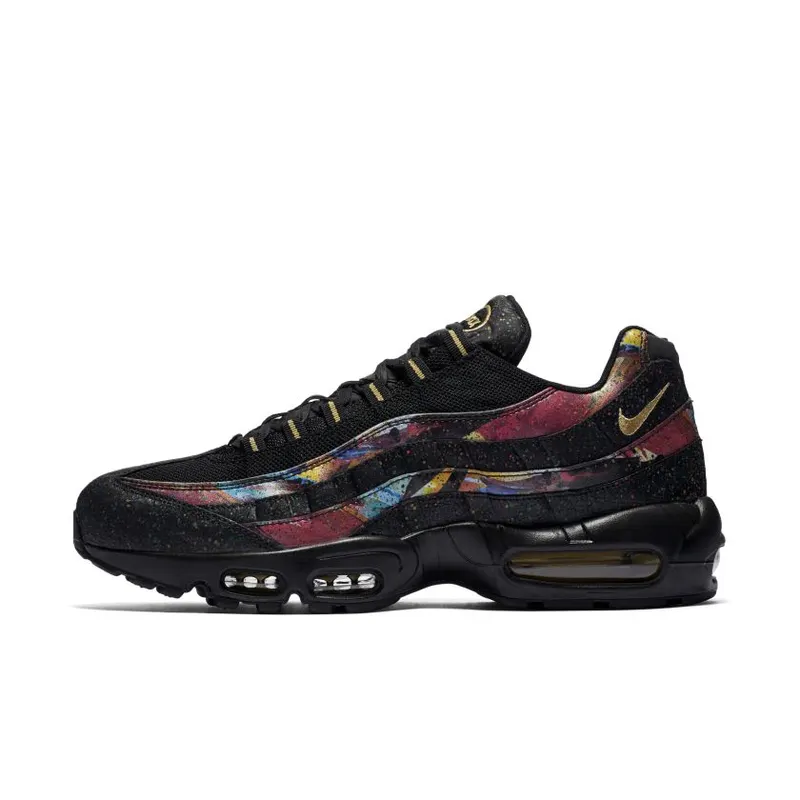 Nike Air Max 95 Galaxy Splatter Black/Metallic Gold-Cobalt Blaze (AT6142-001)