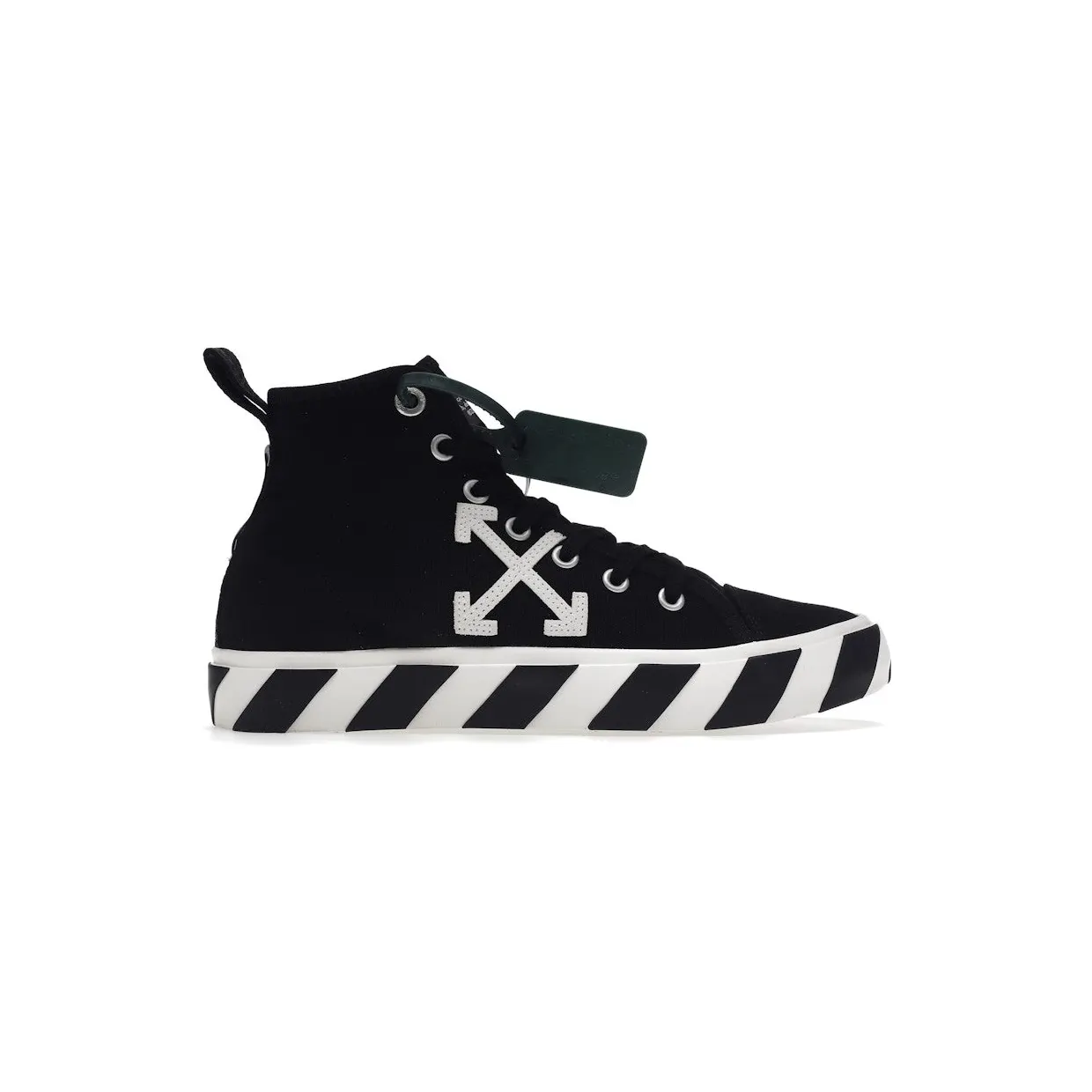 OFF-WHITE Vulc Mid Canvas Black White (OMIA119C99FAB0011001)