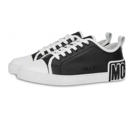 Moschino Sneaker Aus Kalbsleder Mit Maxi-logo (POLMA15422G1FMF200A)