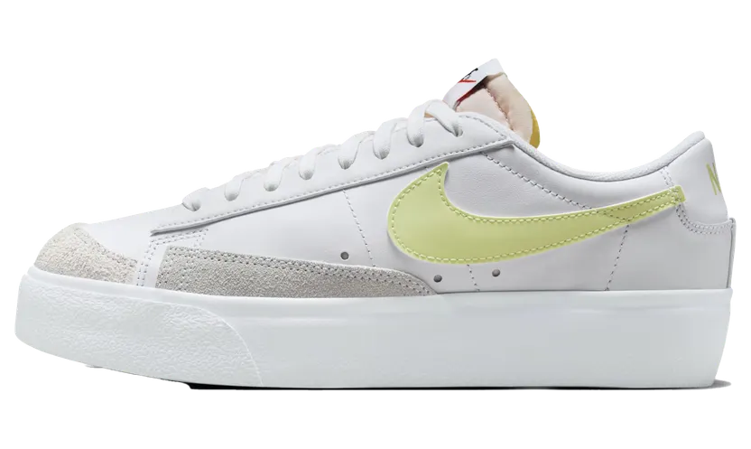 Nike BLAZER LOW PLATFORM “WHITE LIFE LIME” (DJ0292-115)