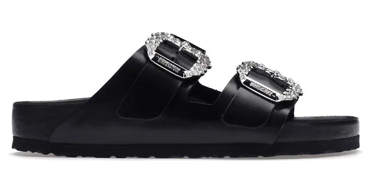 Birkenstock Arizona Manolo Blahnik Black