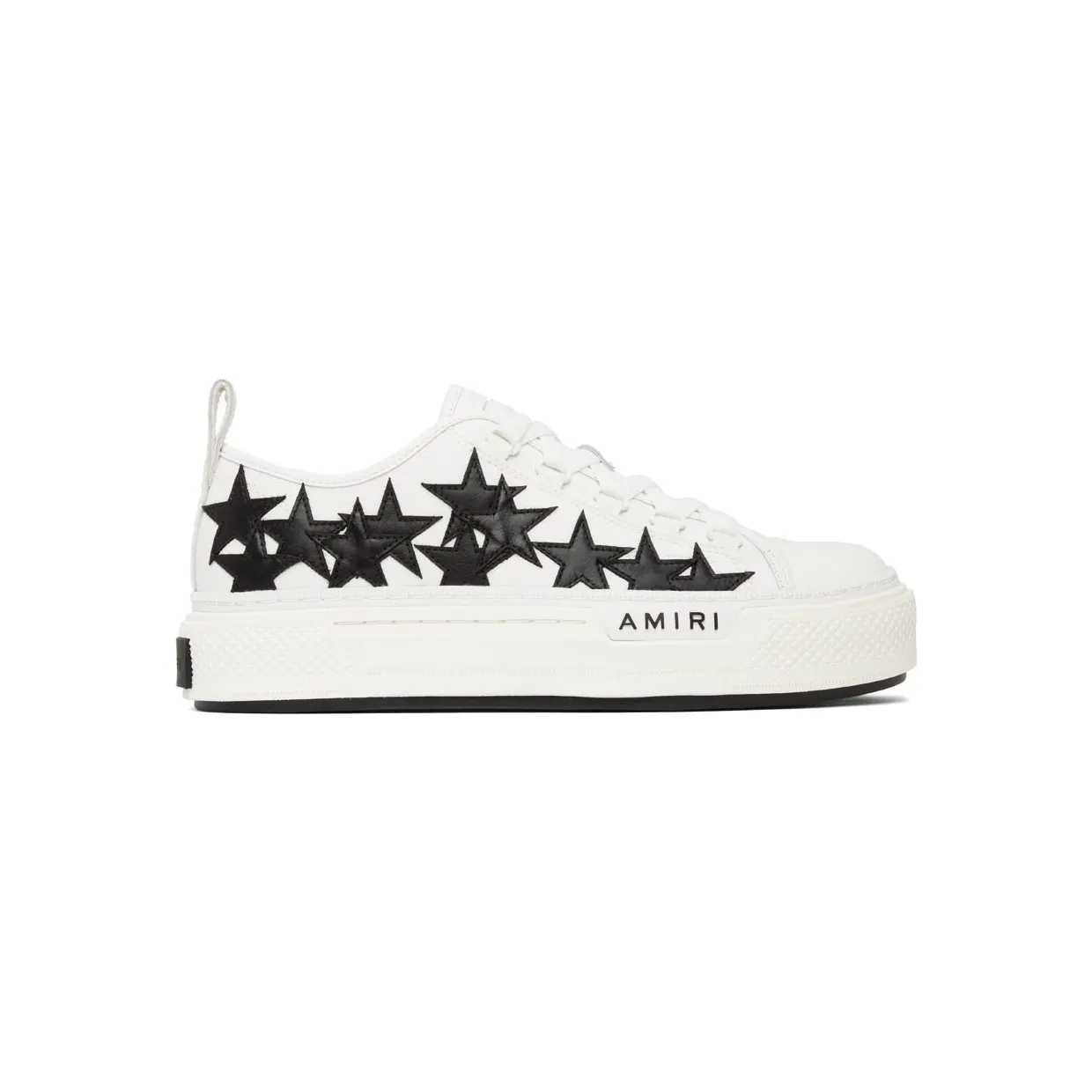 AMIRI White & Black Stars Court Low-Top Sneakers (PF22MFS014-111)