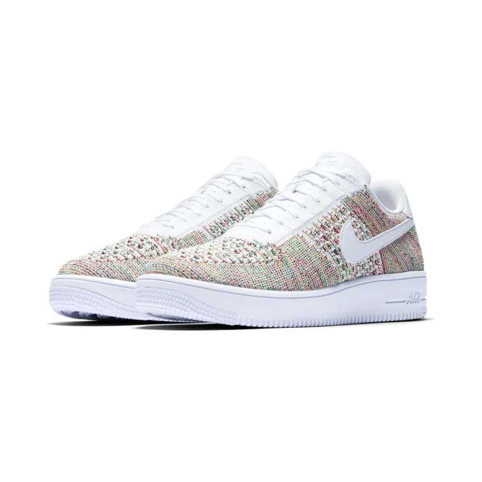 Nike Air Force 1 Ultra Flyknit Low Multi-Color Yellow Strike/White-Bright Crimson-White (817419-701)