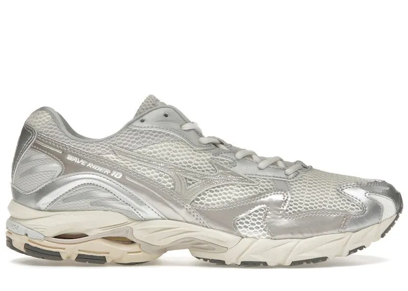 Mizuno Wave Rider 10 Metallic Snow White (D1GA243104)