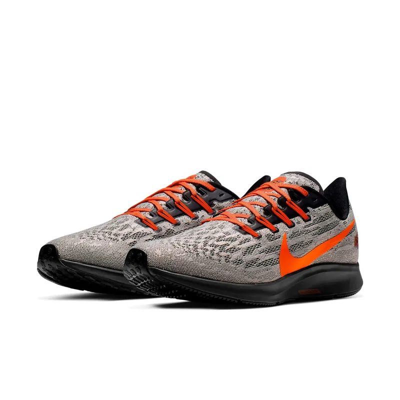 Nike Air Zoom Pegasus 36 Oklahoma State Pewter Grey/Black-Brilliant Orange (CI2074-001)