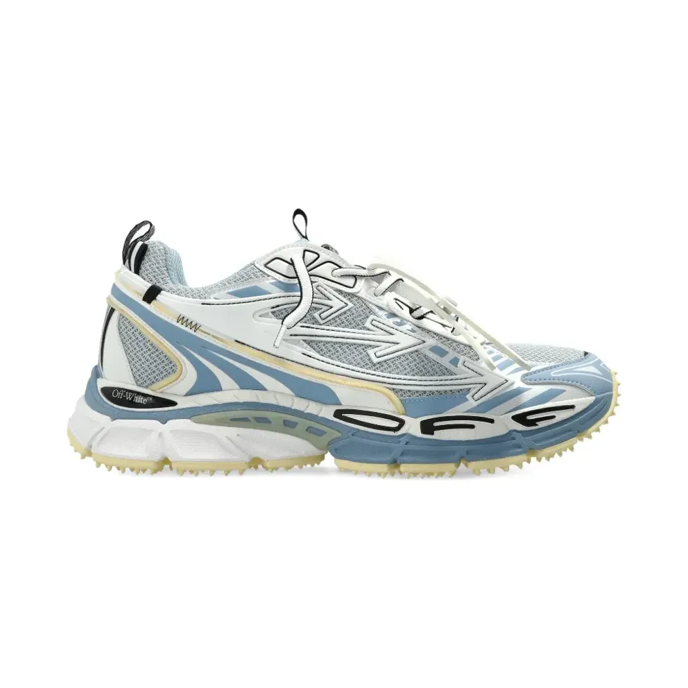 Off-White Be Right Back with pijlpatroon – Blue (OMIA295S26FAB001154C)