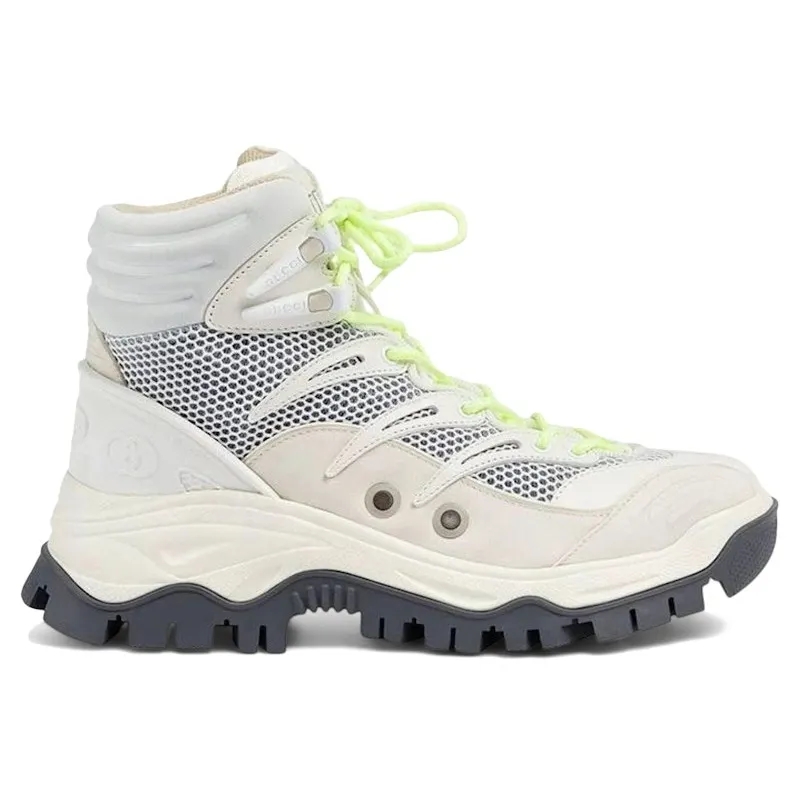 Gucci Lace Up Ankle Boot Grey White (701268 2KD20 9094)