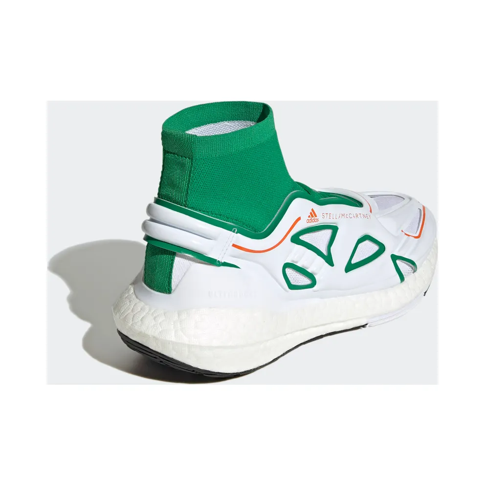 Adidas adidas by Stella McCartney Ultraboost 22 Running Green / Cloud White / Semi Impact Orange (GX9866)