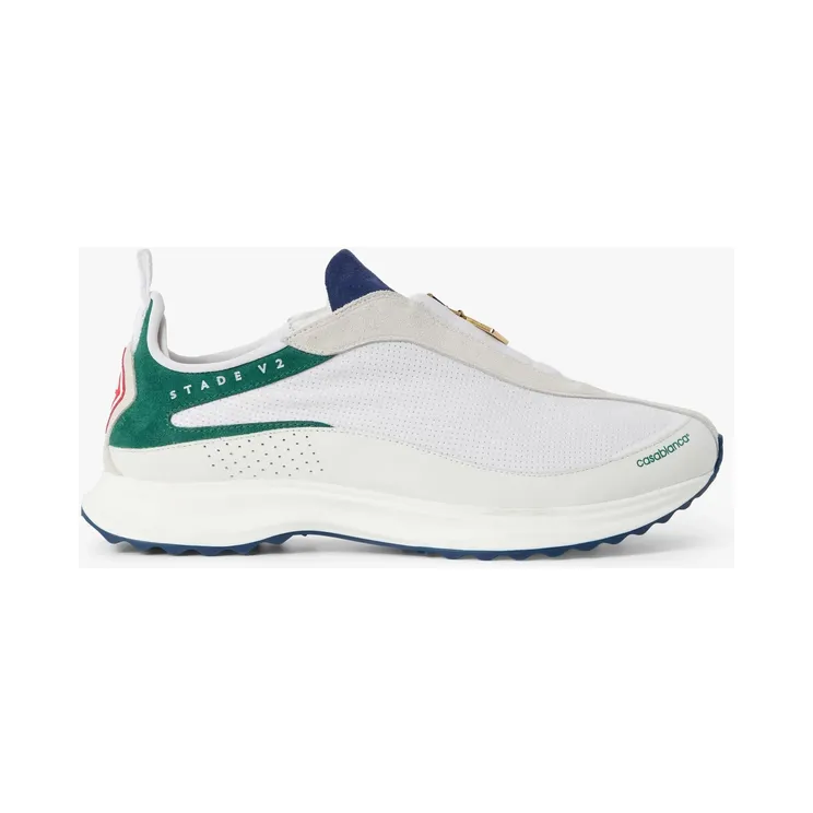 Casablanca Stade (a-pf26-snk-032-01-m-mens-white-green-stade-zip-)