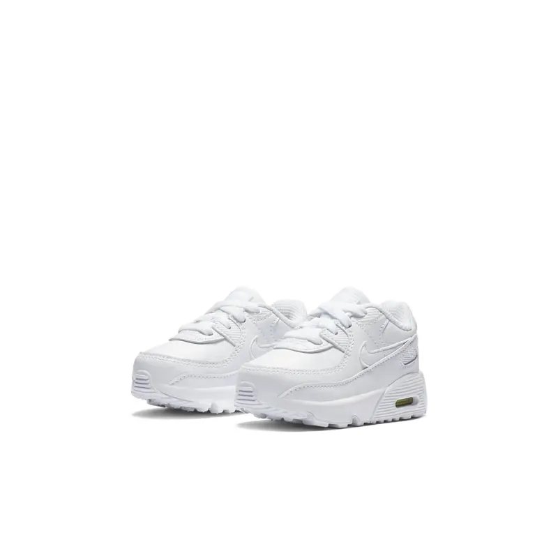 Nike Air Max 90 Leather Triple White (TD) White/Metallic Silver-White-White (CD6868-100)