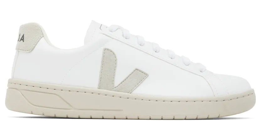 Veja White & Grey Urca Vegan Sneakers (UC0702539)
