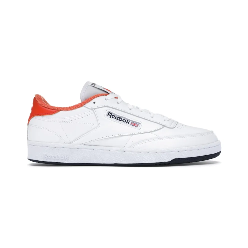 Reebok Club C 85 Eric Emanuel White Orange Navy White/Energy Orange-Collegiate Navy (Other Brands Reebok)