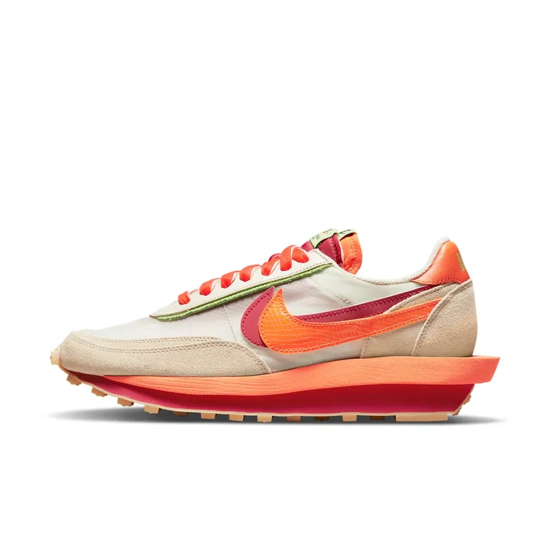 Nike x sacai Clot LDWaffle Kiss of Death Net Orange Blaze (DH1347-100)