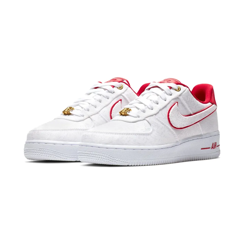 Nike Womens Air Force AF 1 07 Lux Red White (2019) (898889-101)