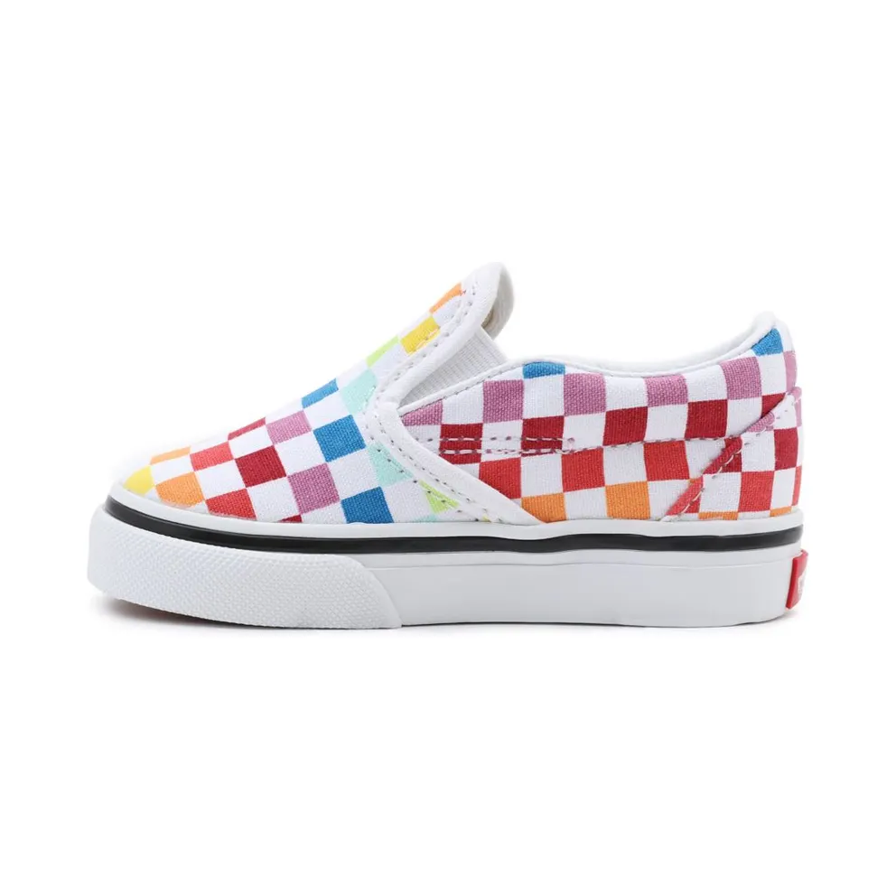 Vans Slip-On Rainbow Checkerboard (TD) Rainbow/True White (VN000EX8U09)